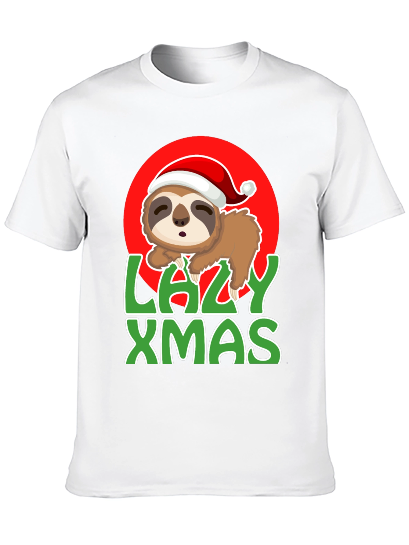 Lazy Xmas Sloth Graphic Tee