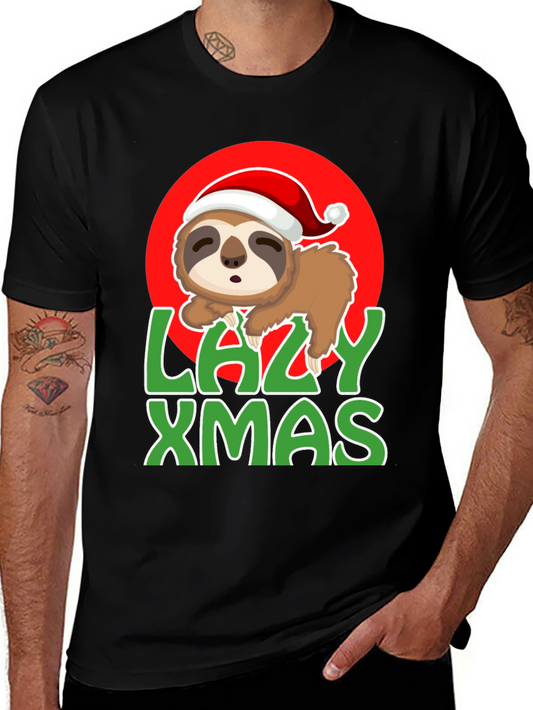 Lazy Xmas Sloth Graphic Tee
