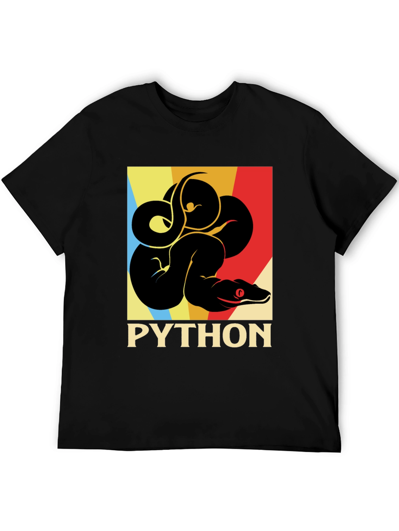 Python Snake Retro Graphic T-Shirt