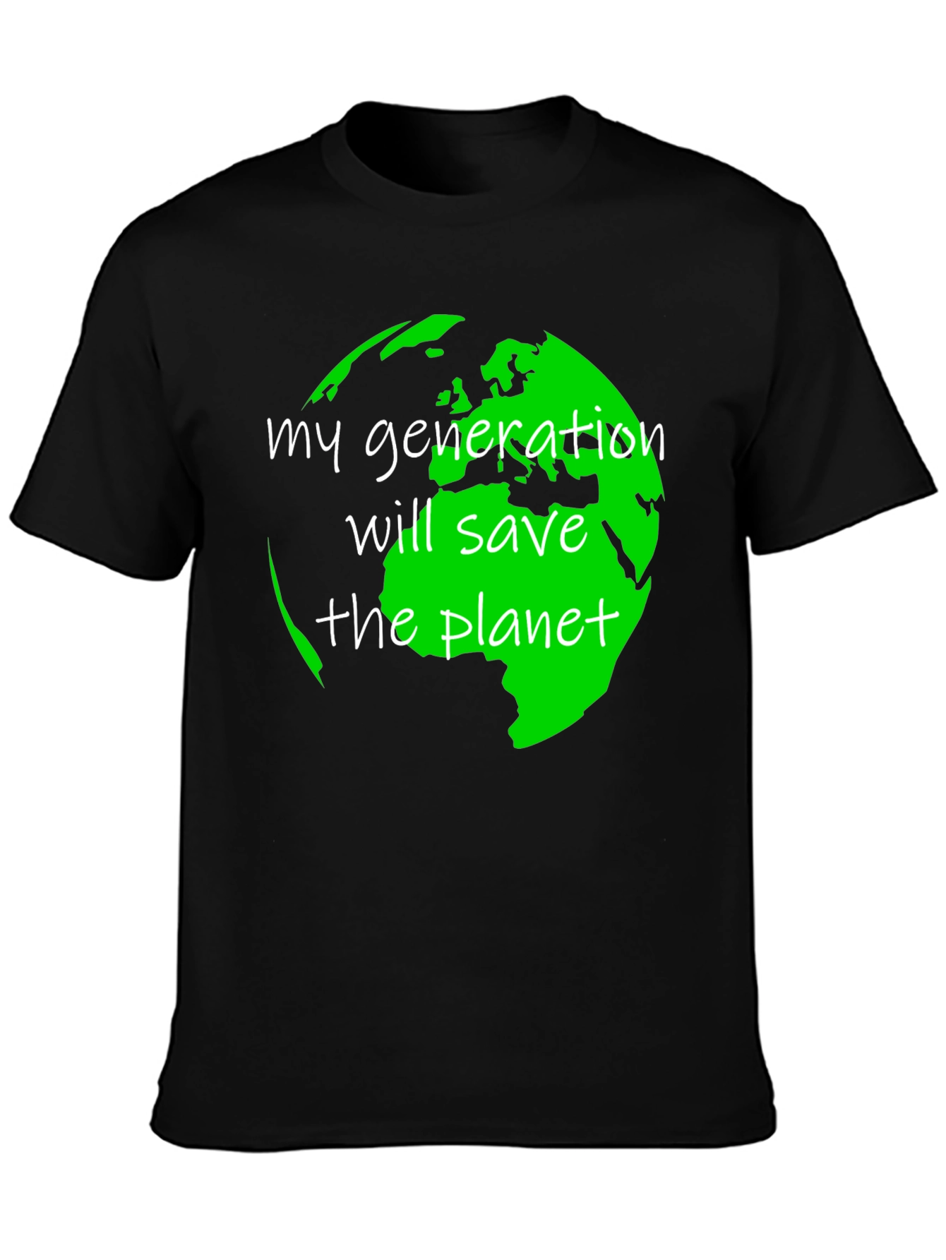 Eco-Friendly Save the Planet Graphic T-Shirt