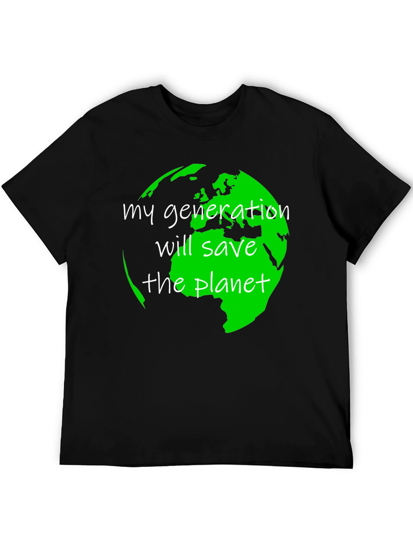 Eco-Friendly Save the Planet Graphic T-Shirt