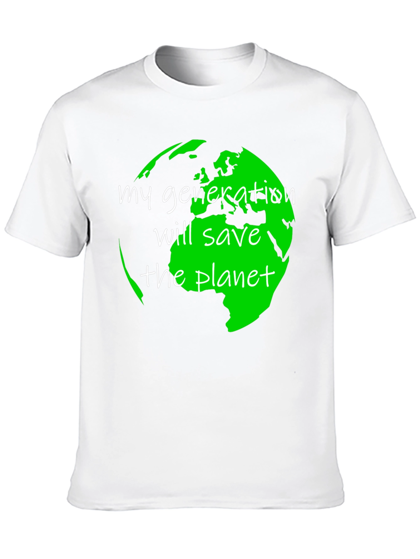 Eco-Friendly Save the Planet Graphic T-Shirt