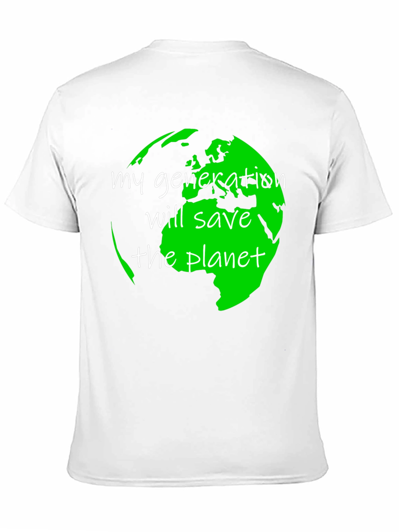 Eco-Friendly Save the Planet Graphic T-Shirt