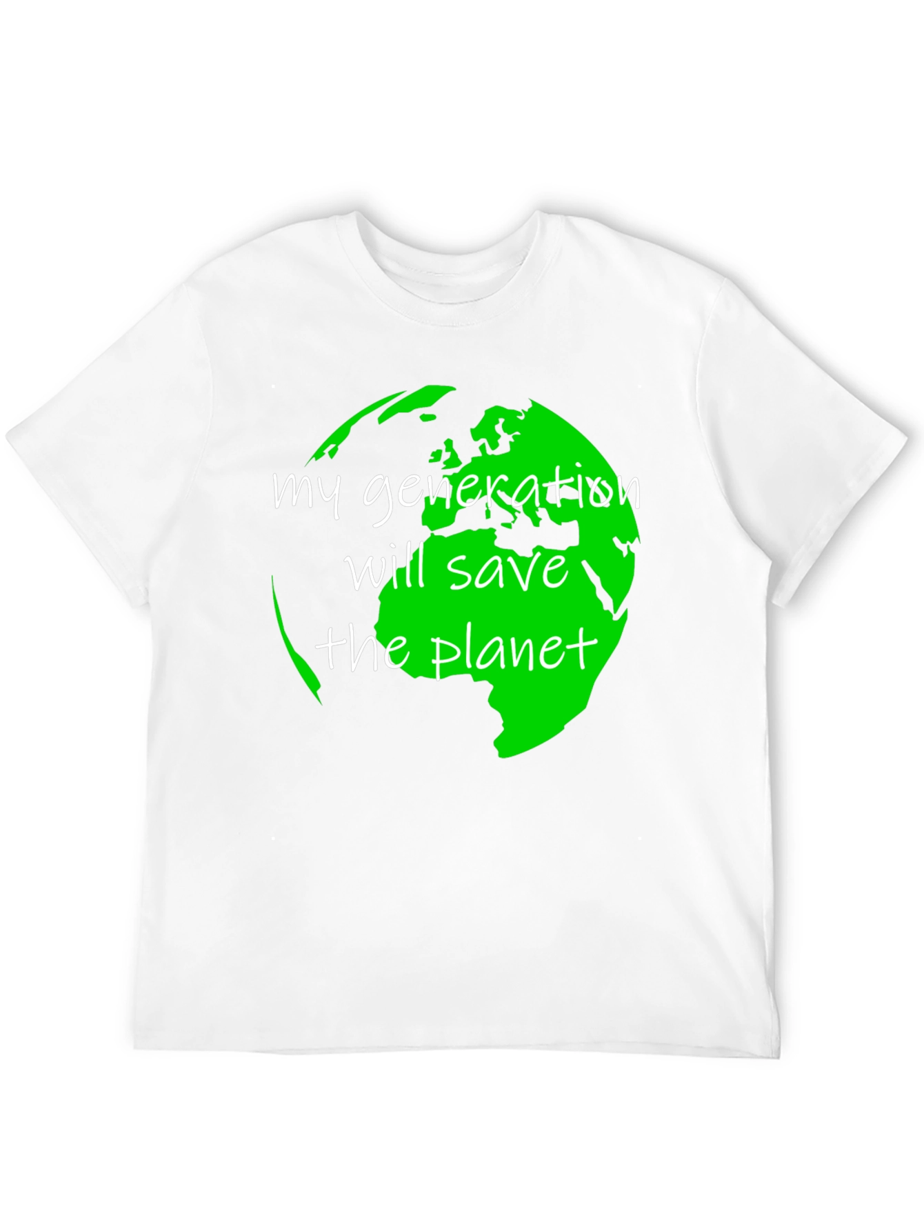 Eco-Friendly Save the Planet Graphic T-Shirt