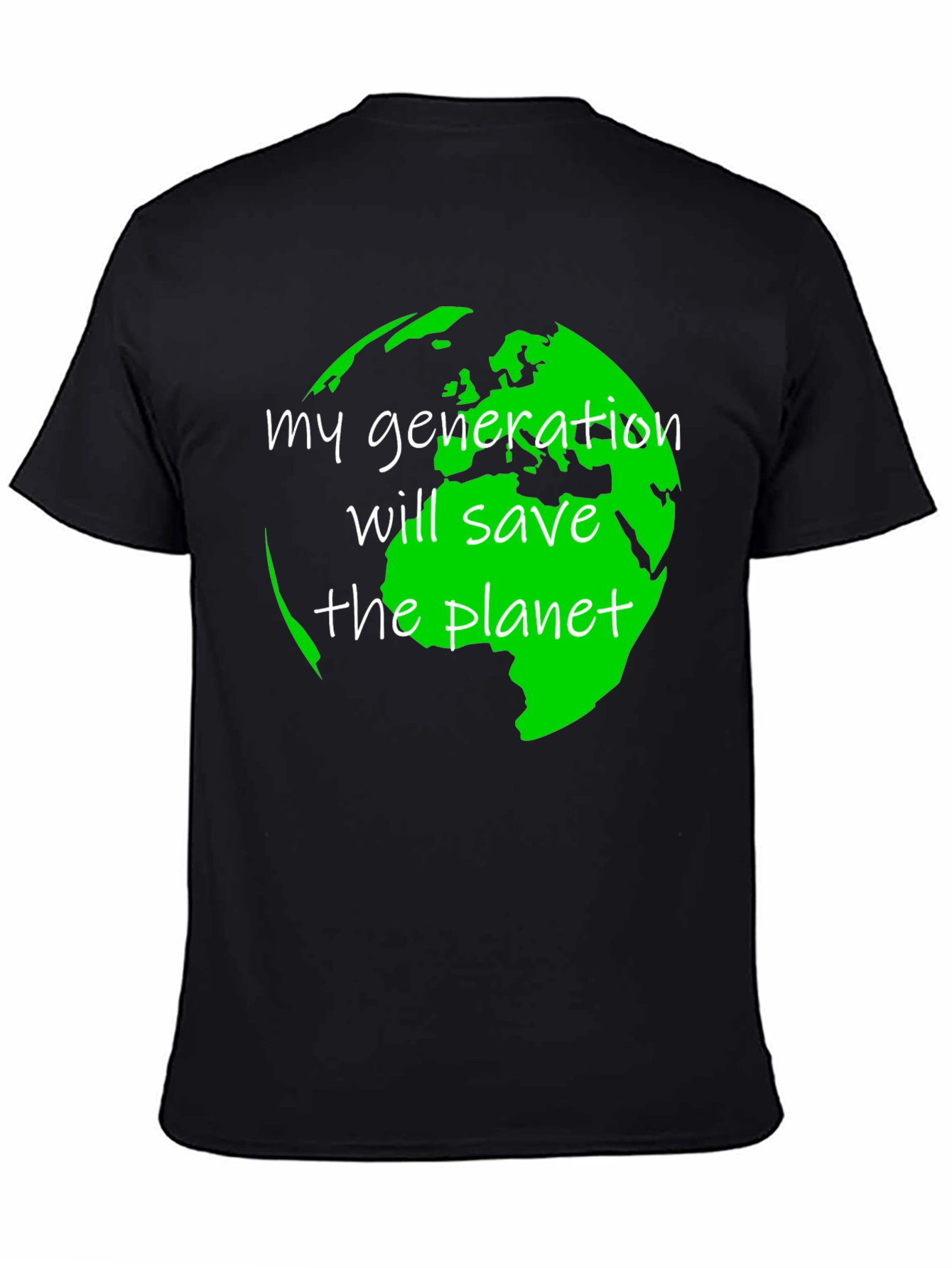 Eco-Friendly Save the Planet Graphic T-Shirt