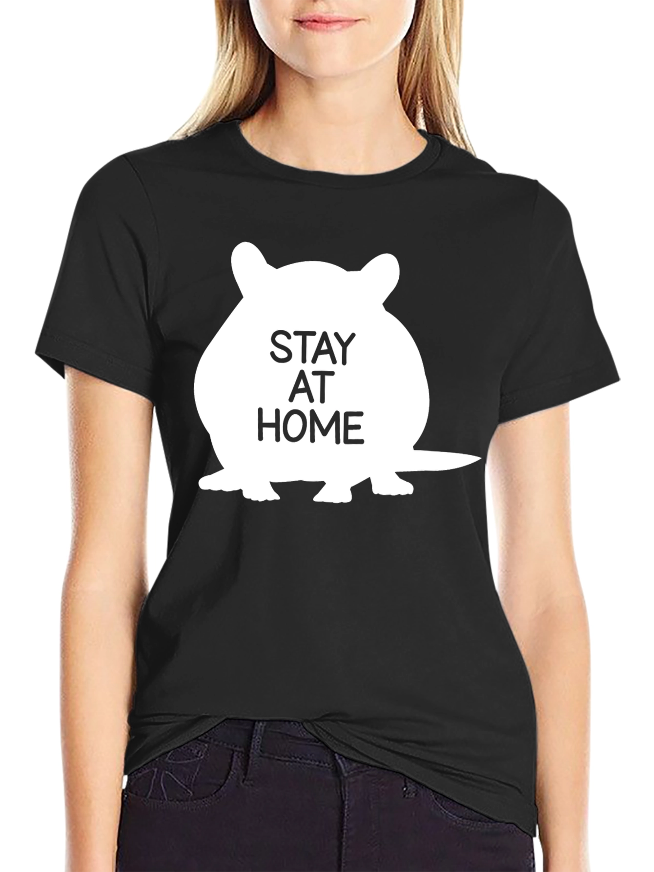 Stay Home Chinchilla Tee - Cozy Comfort