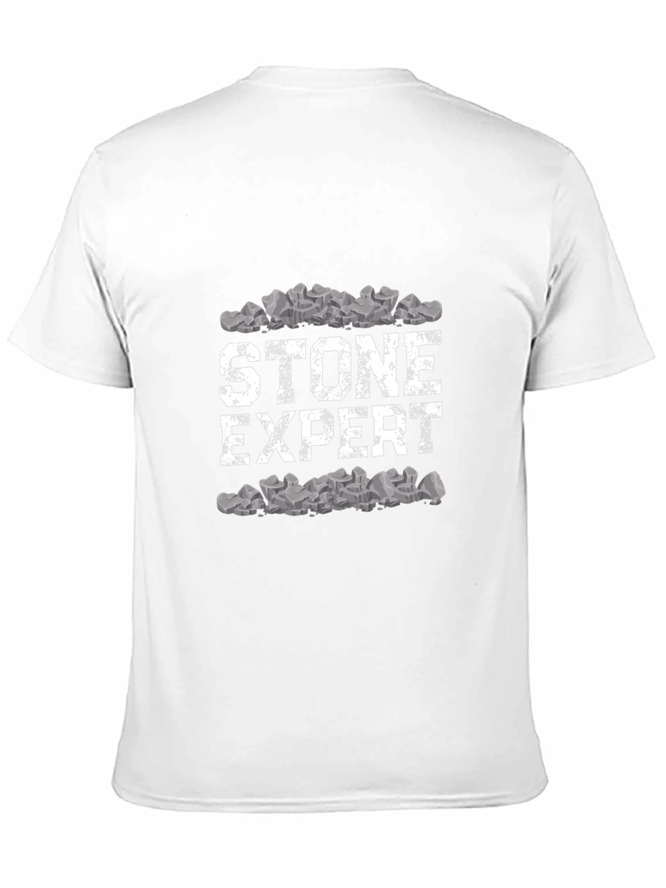 Stone Expert Graphic Tee - Black Cotton Comfort