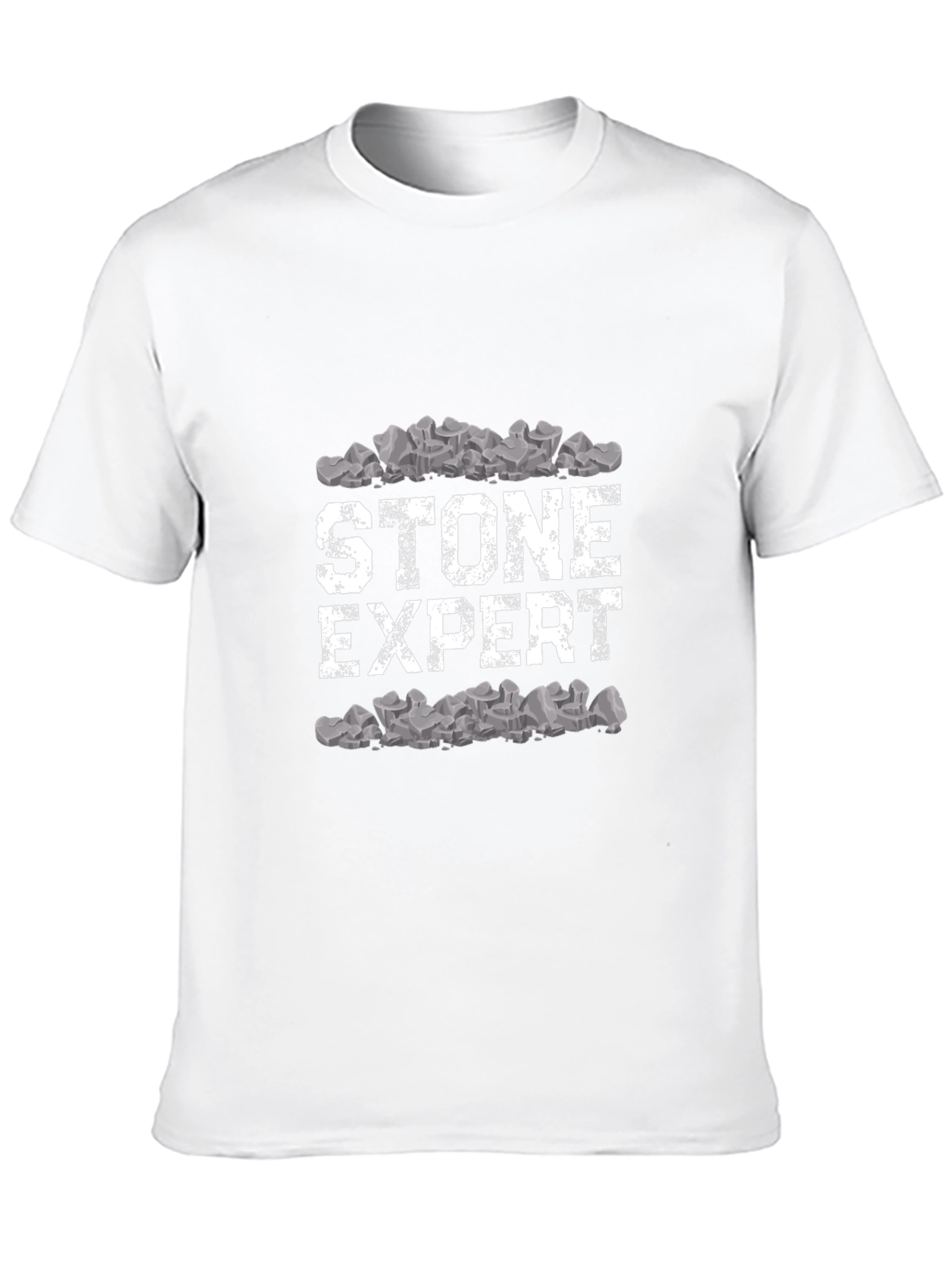 Stone Expert Graphic Tee - Black Cotton Comfort