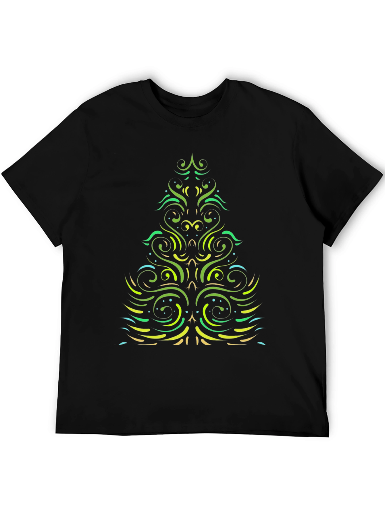 Festive Christmas Tree Graphic T-Shirt
