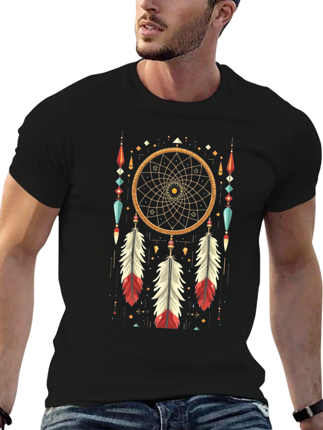 Dreamcatcher Graphic Tee - Boho Style Shirt