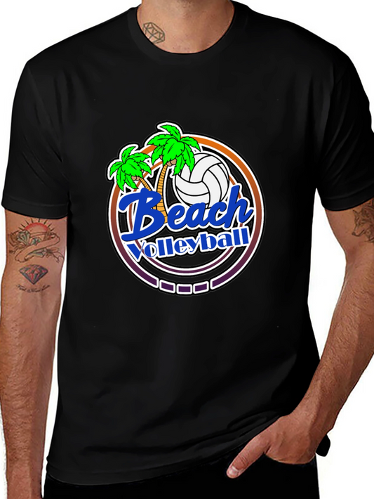 Beach Volleyball Graphic T-Shirt
