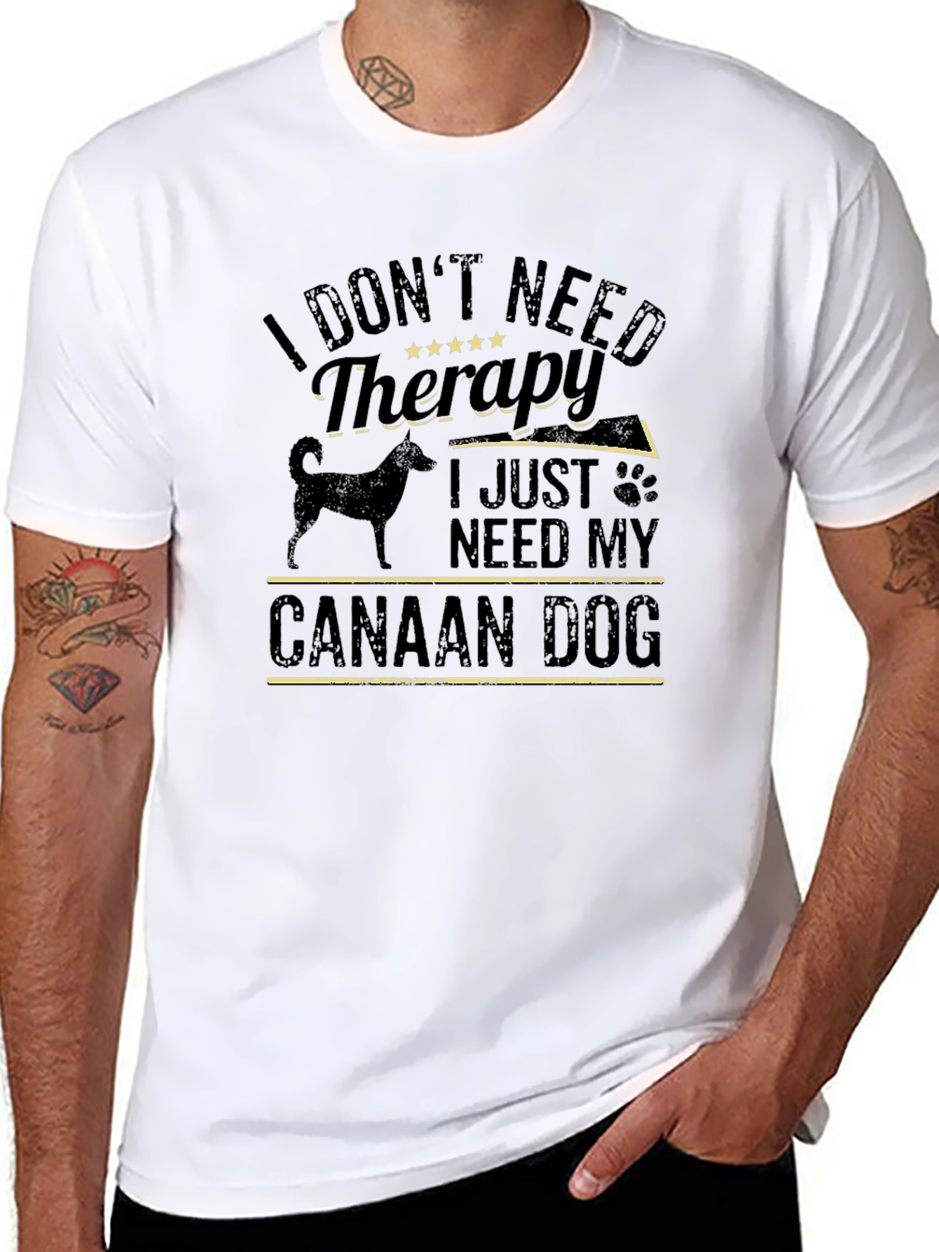 Canaan Dog Therapy T-Shirt - Dog Lover Tee