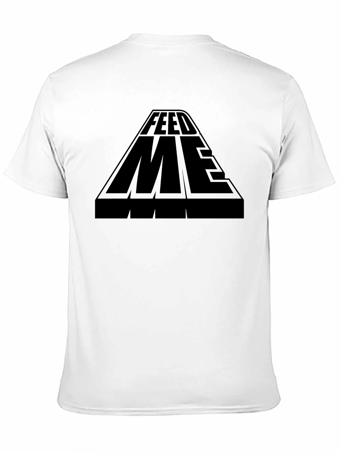 Feed Me Graphic Tee - Black Cotton T-Shirt