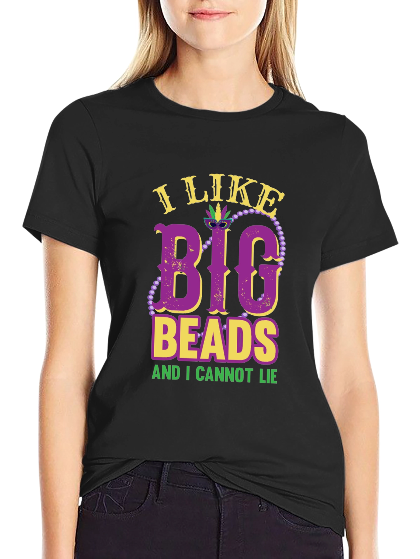 I Like Big Beads T-Shirt - Mardi Gras