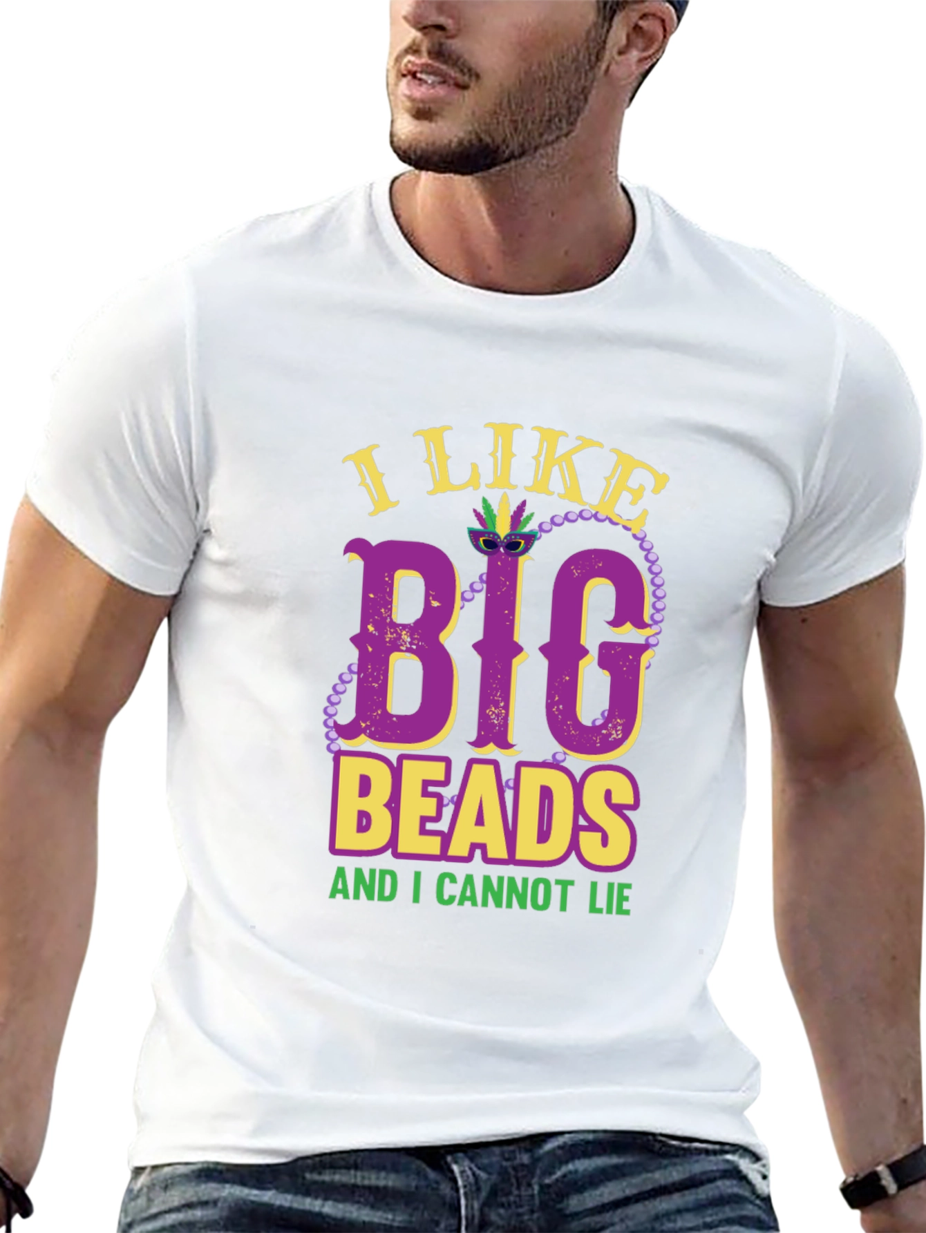 I Like Big Beads T-Shirt - Mardi Gras