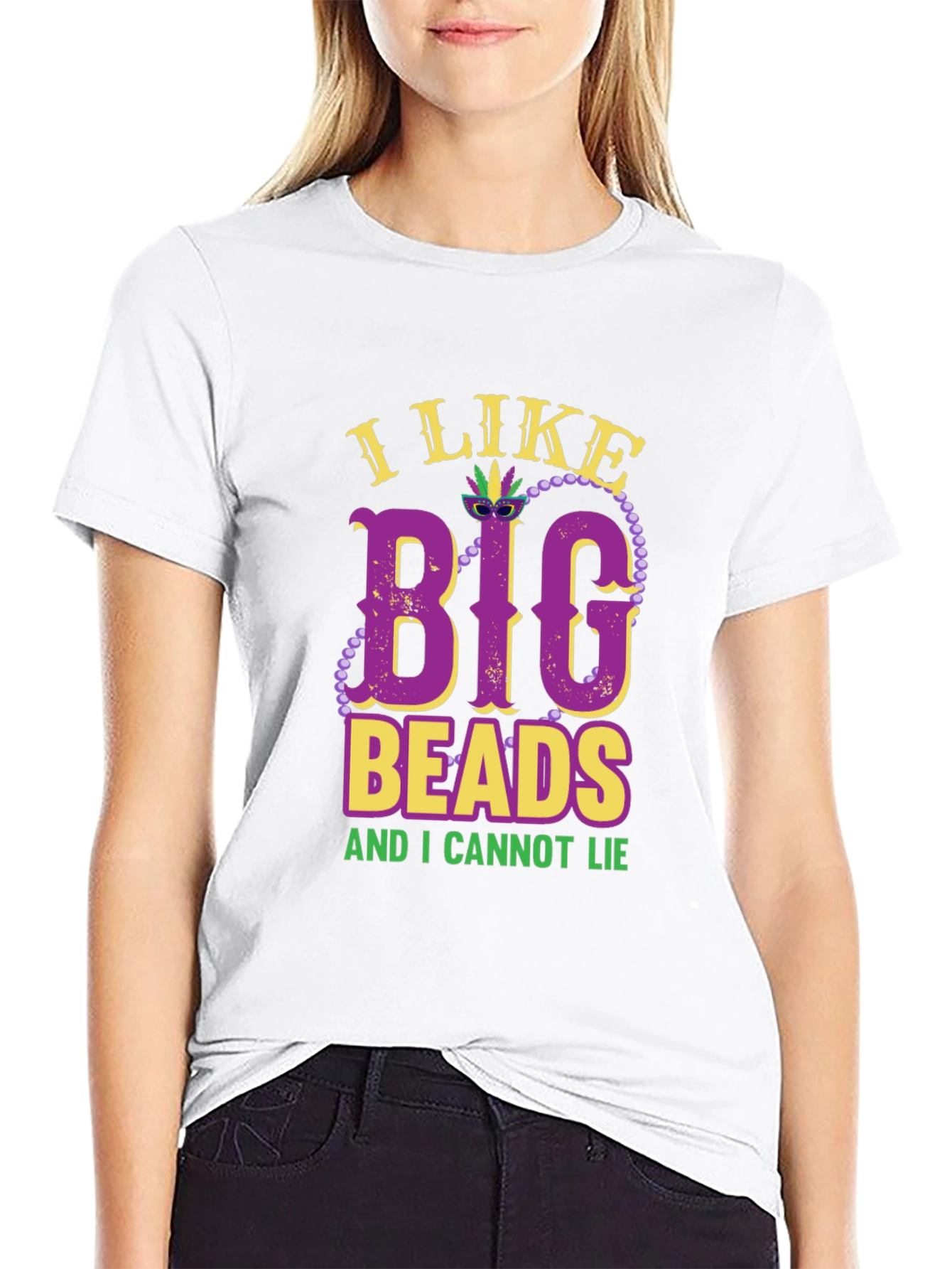 I Like Big Beads T-Shirt - Mardi Gras