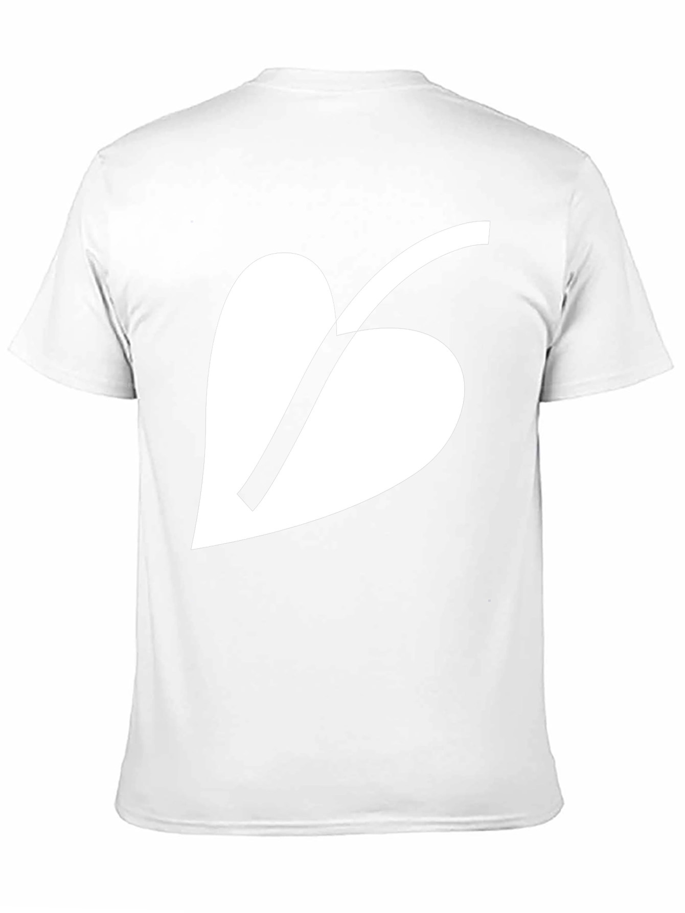 Minimalist Leaf Graphic Black T-Shirt