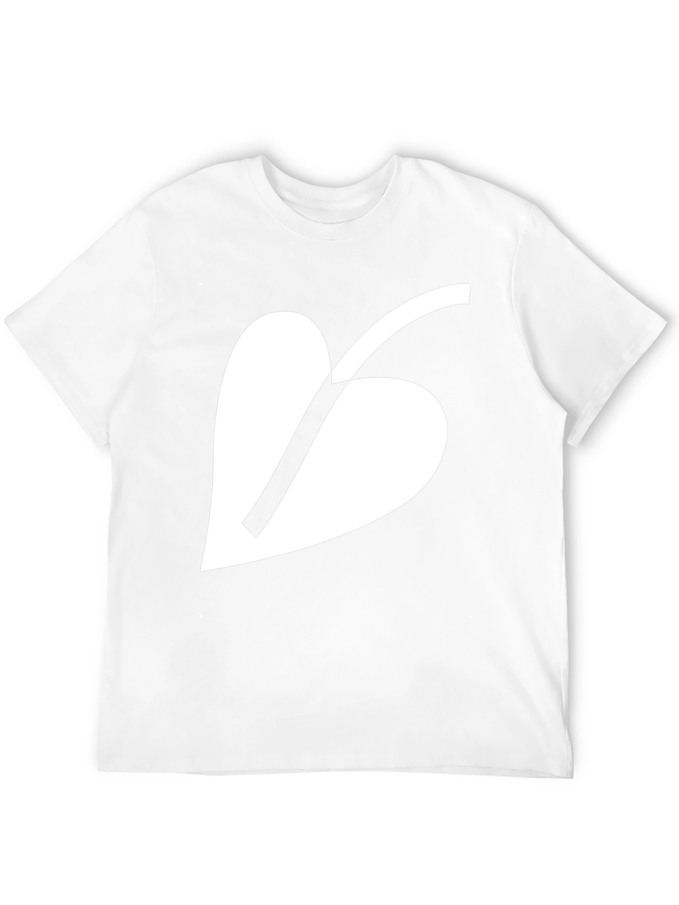 Minimalist Leaf Graphic Black T-Shirt