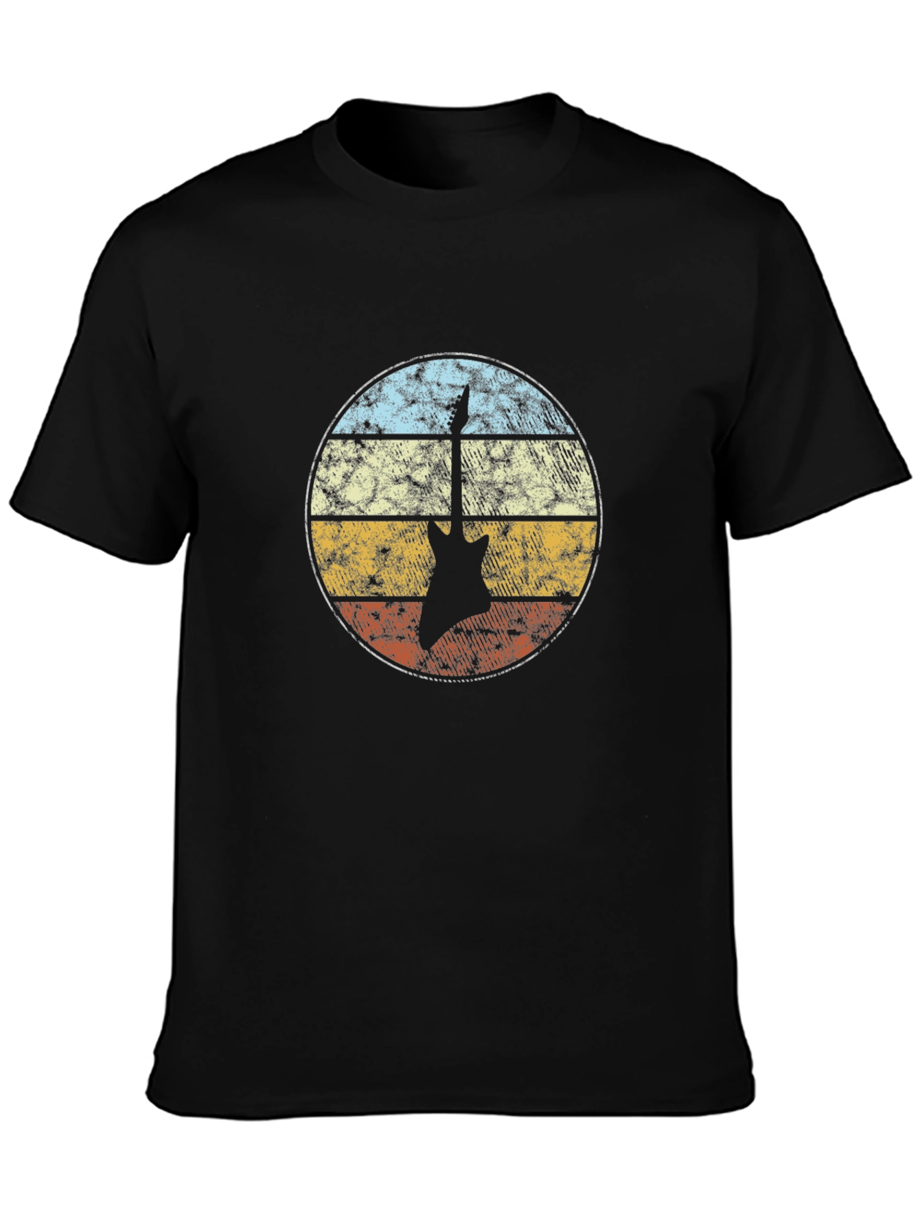 Retro Guitar Sunset T-Shirt