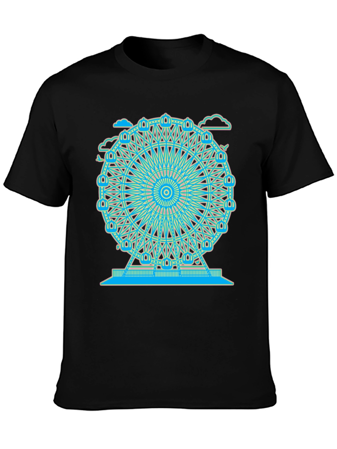 Ferris Wheel Graphic Tee - Cool Design