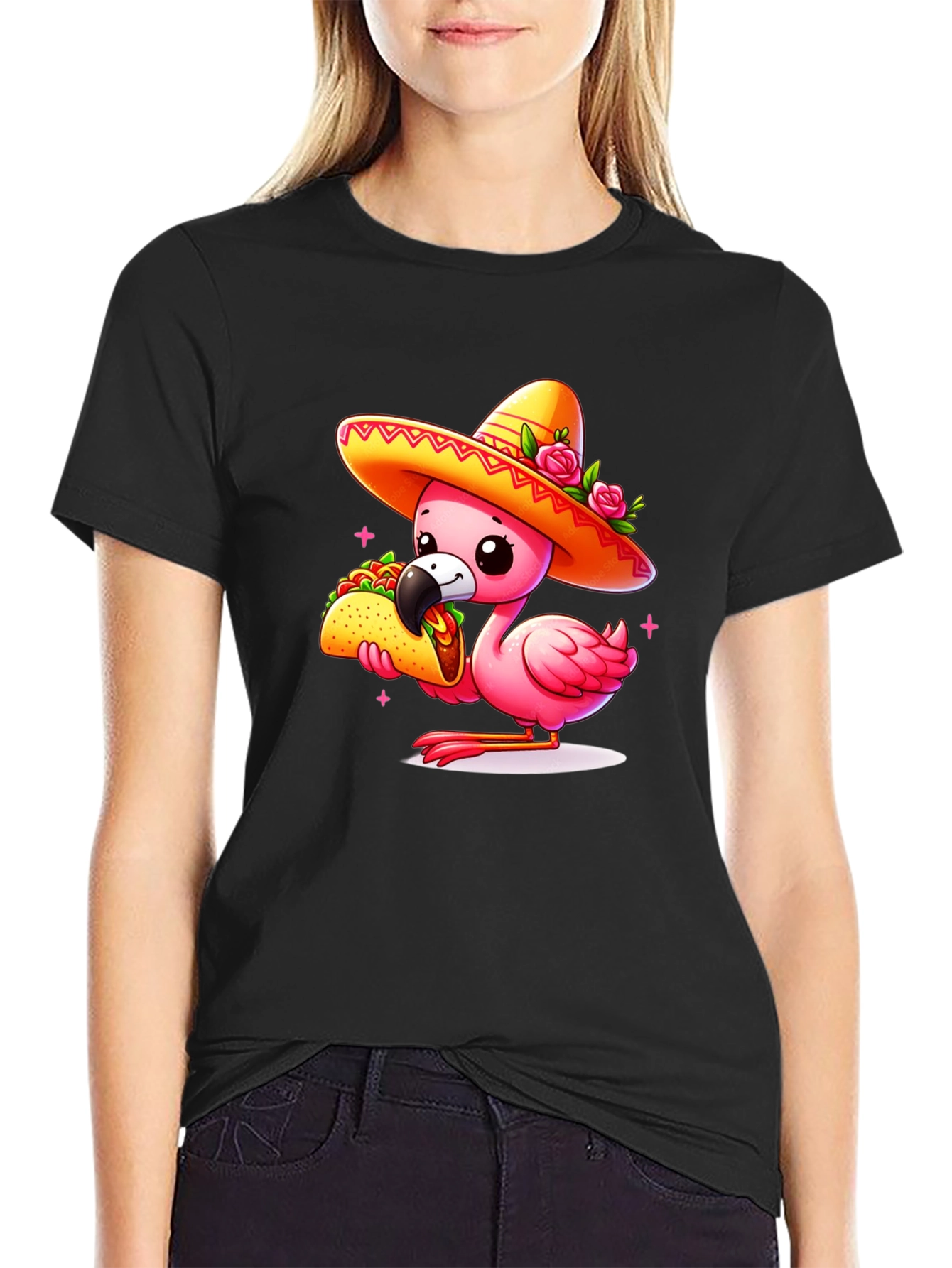 Flamingo Fiesta Graphic Tee - Cinco de Mayo Style