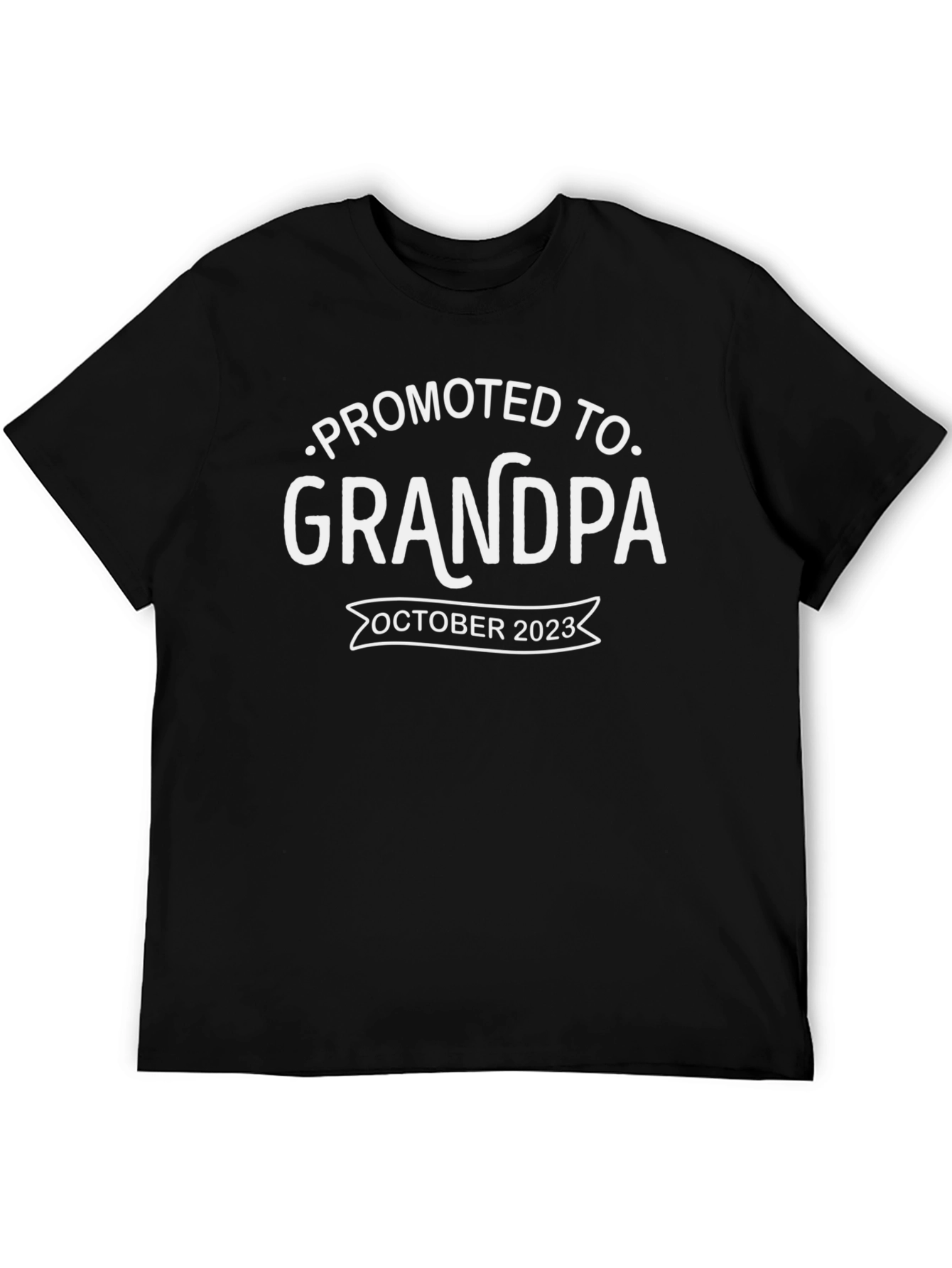 Promoted To Grandpa October 2023 T-Shirt