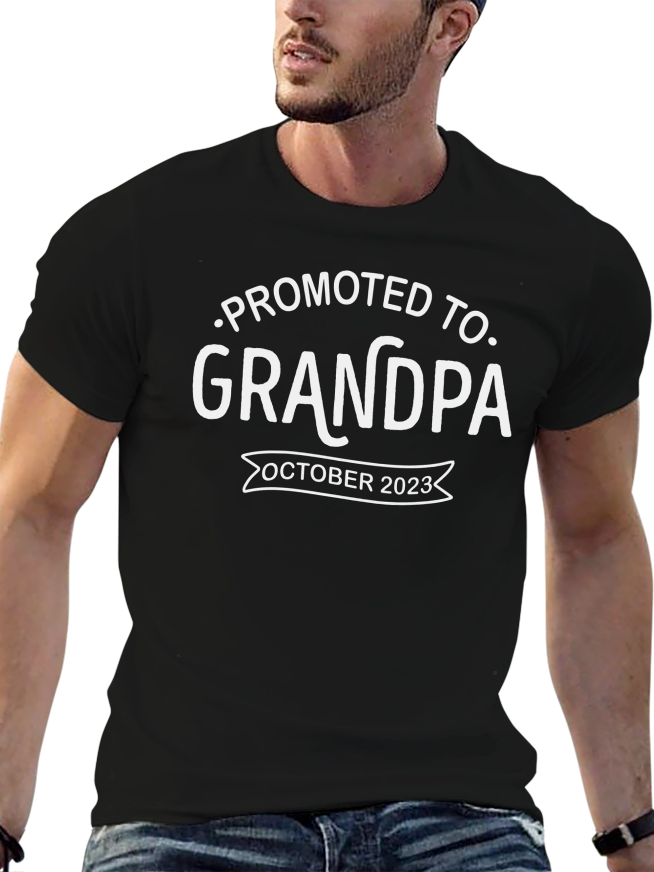 Promoted To Grandpa October 2023 T-Shirt