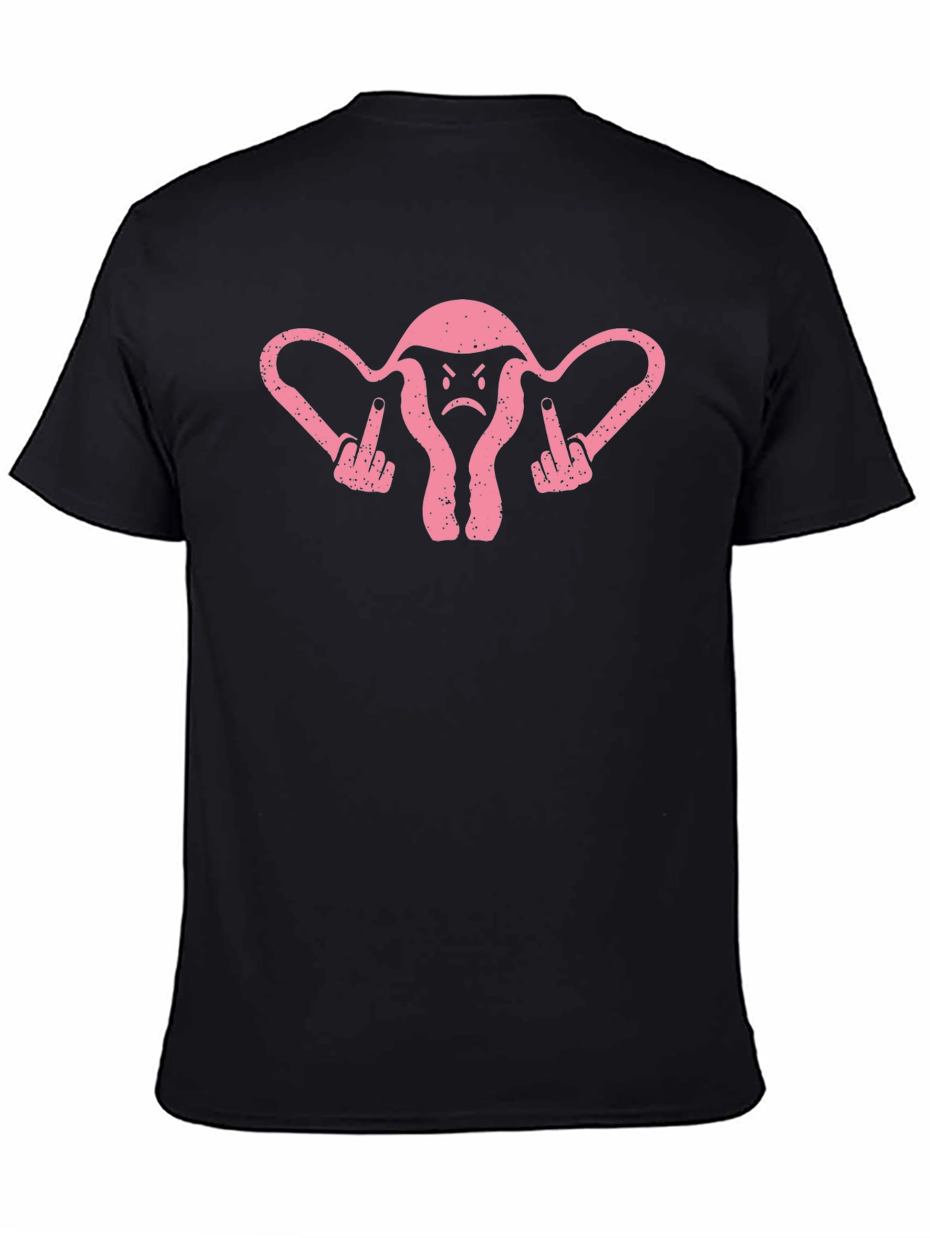 Rude Uterus Black Graphic Tee