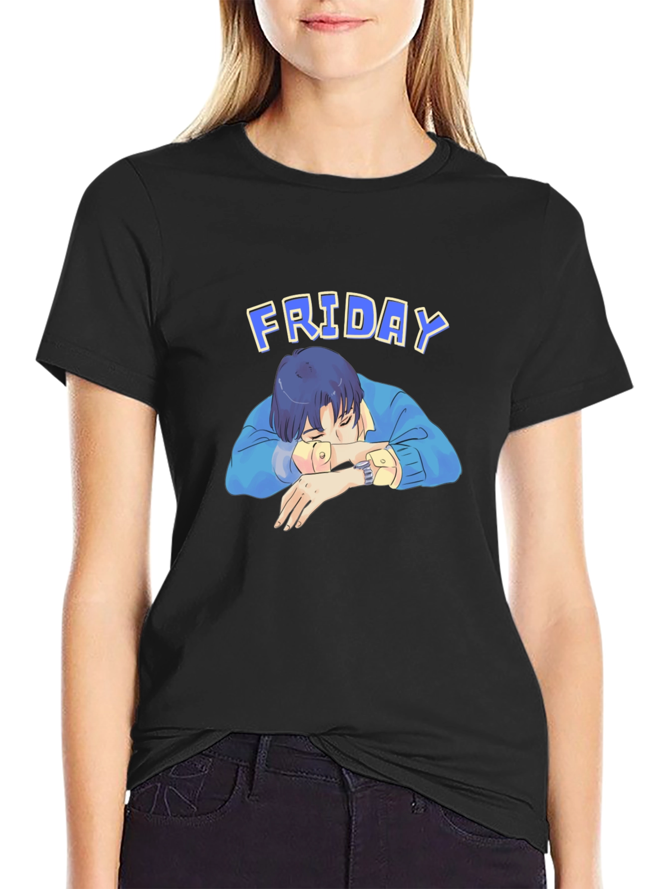 Friday Nap T-Shirt - Relaxed Anime Aesthetic