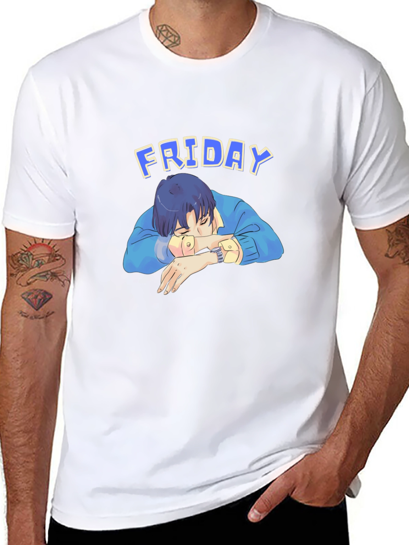Friday Nap T-Shirt - Relaxed Anime Aesthetic