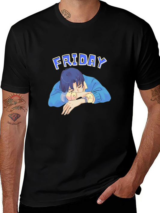 Friday Nap T-Shirt - Relaxed Anime Aesthetic