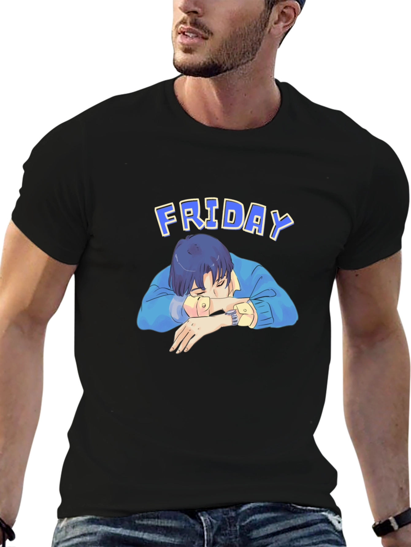 Friday Nap T-Shirt - Relaxed Anime Aesthetic