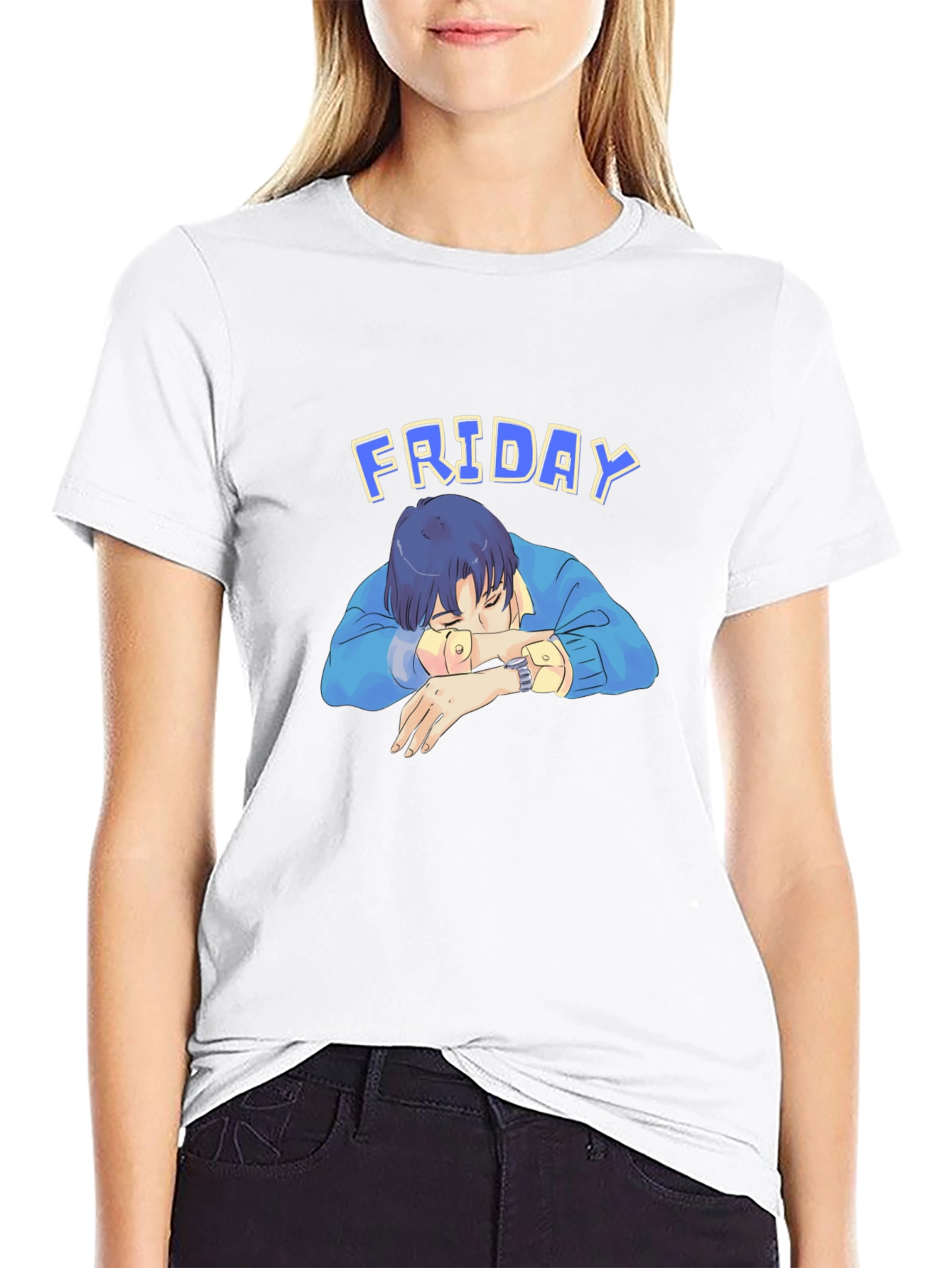 Friday Nap T-Shirt - Relaxed Anime Aesthetic
