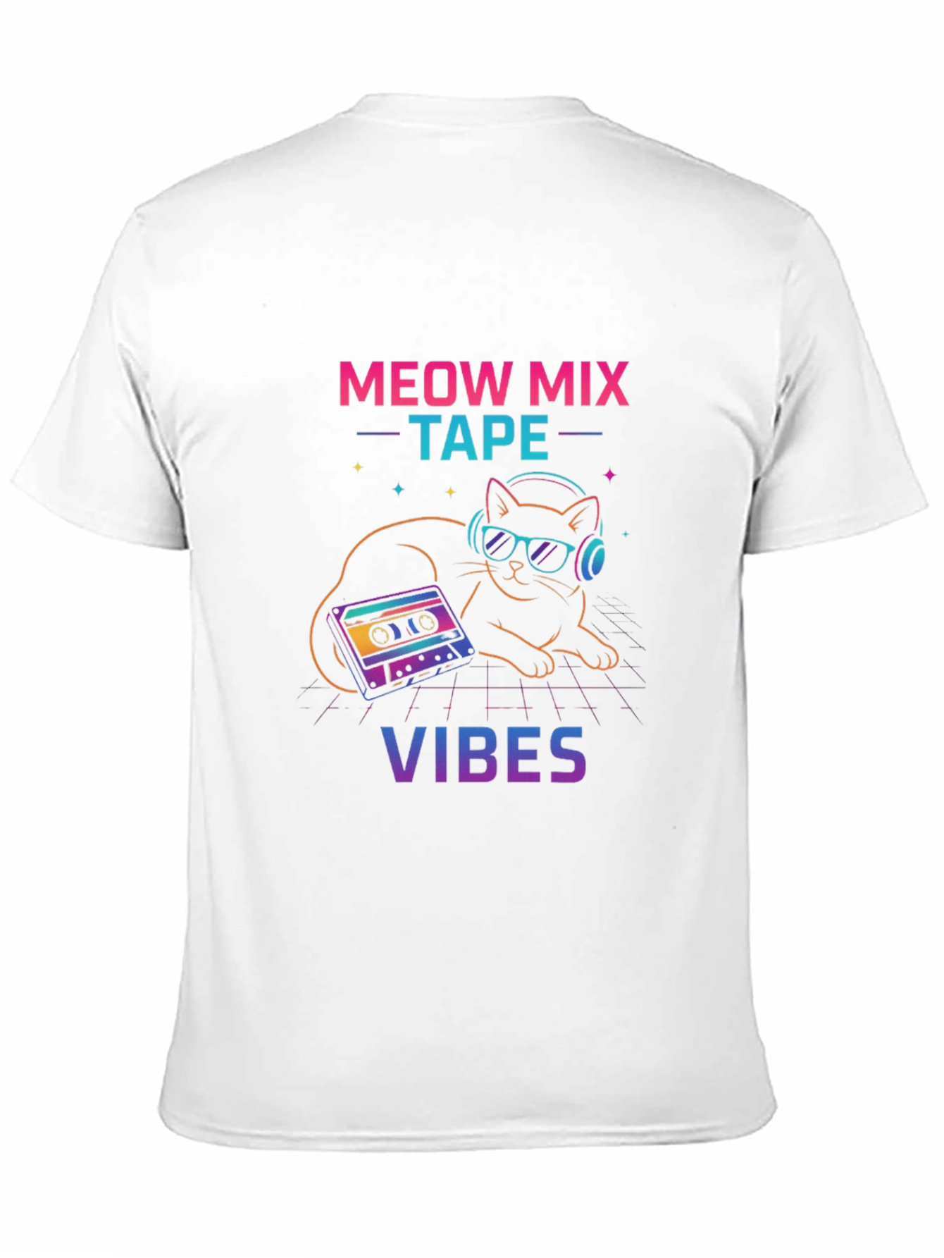 Meow Mix Tape Vibes Graphic T-Shirt