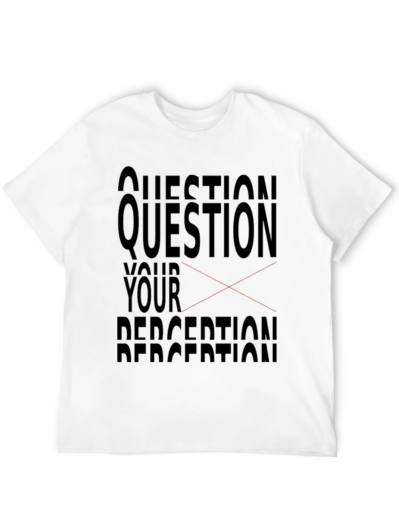 Question Your Perception Graphic Tee - Black