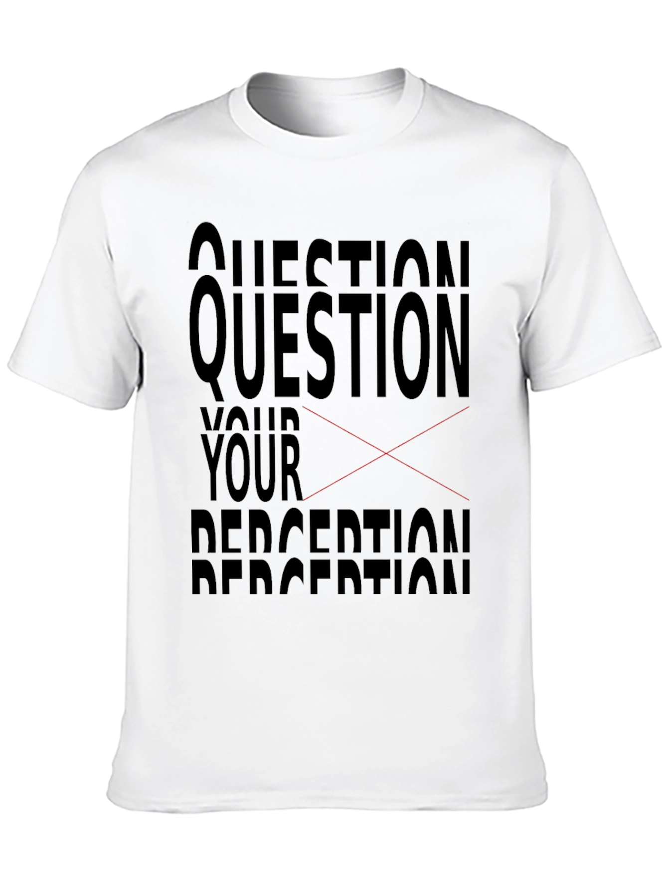 Question Your Perception Graphic Tee - Black