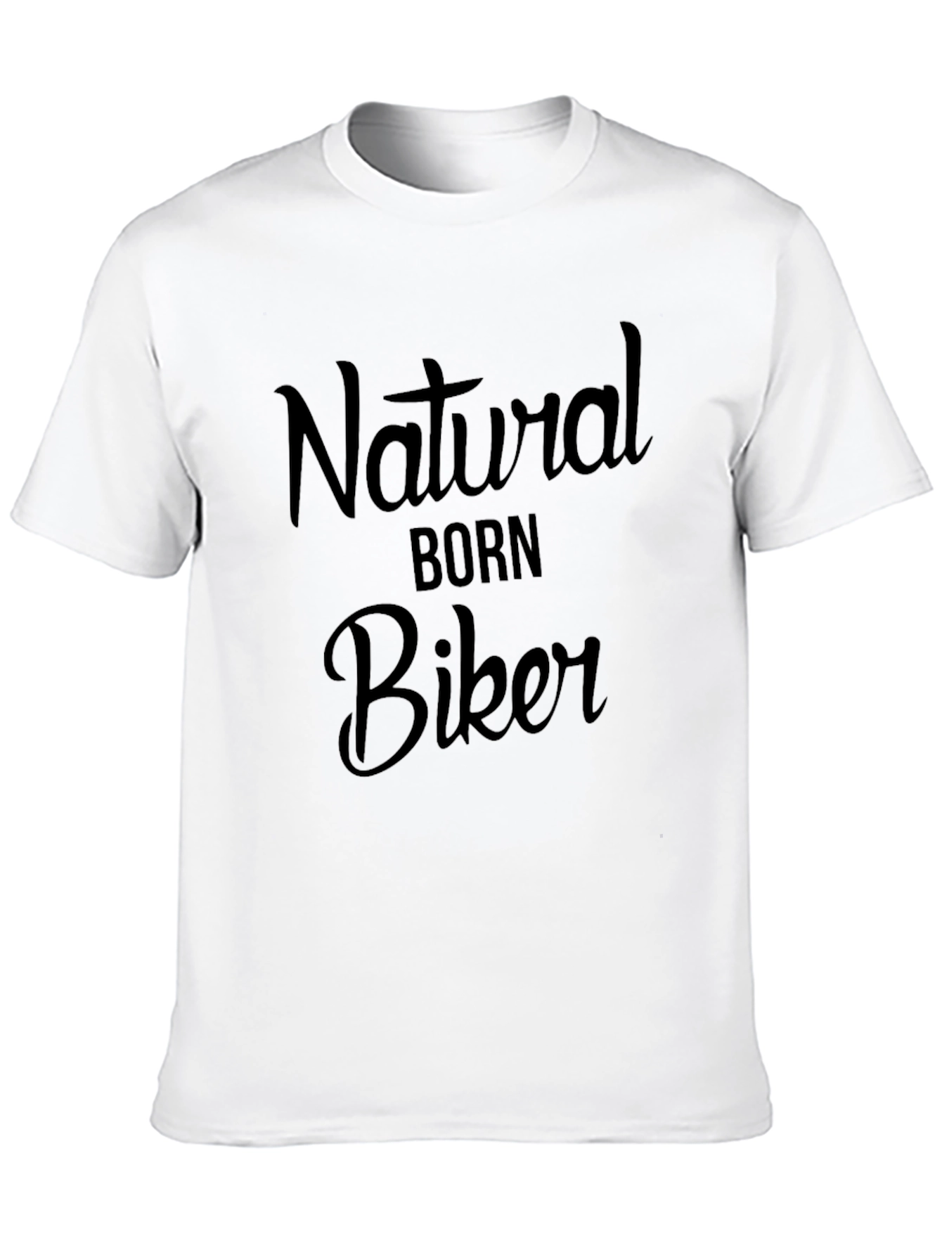 Natural Born Biker Black Graphic T-Shirt