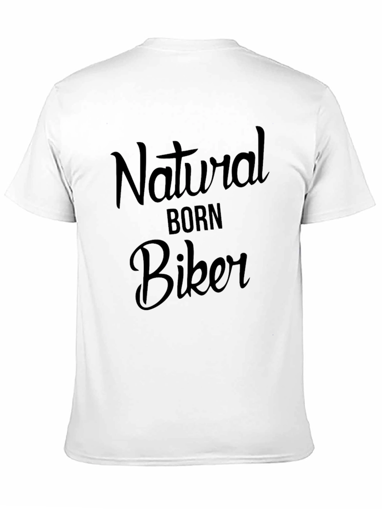 Natural Born Biker Black Graphic T-Shirt
