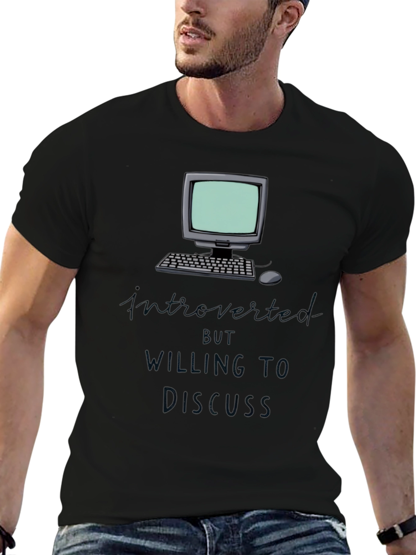 Introverted but Willing to Discuss T-Shirt