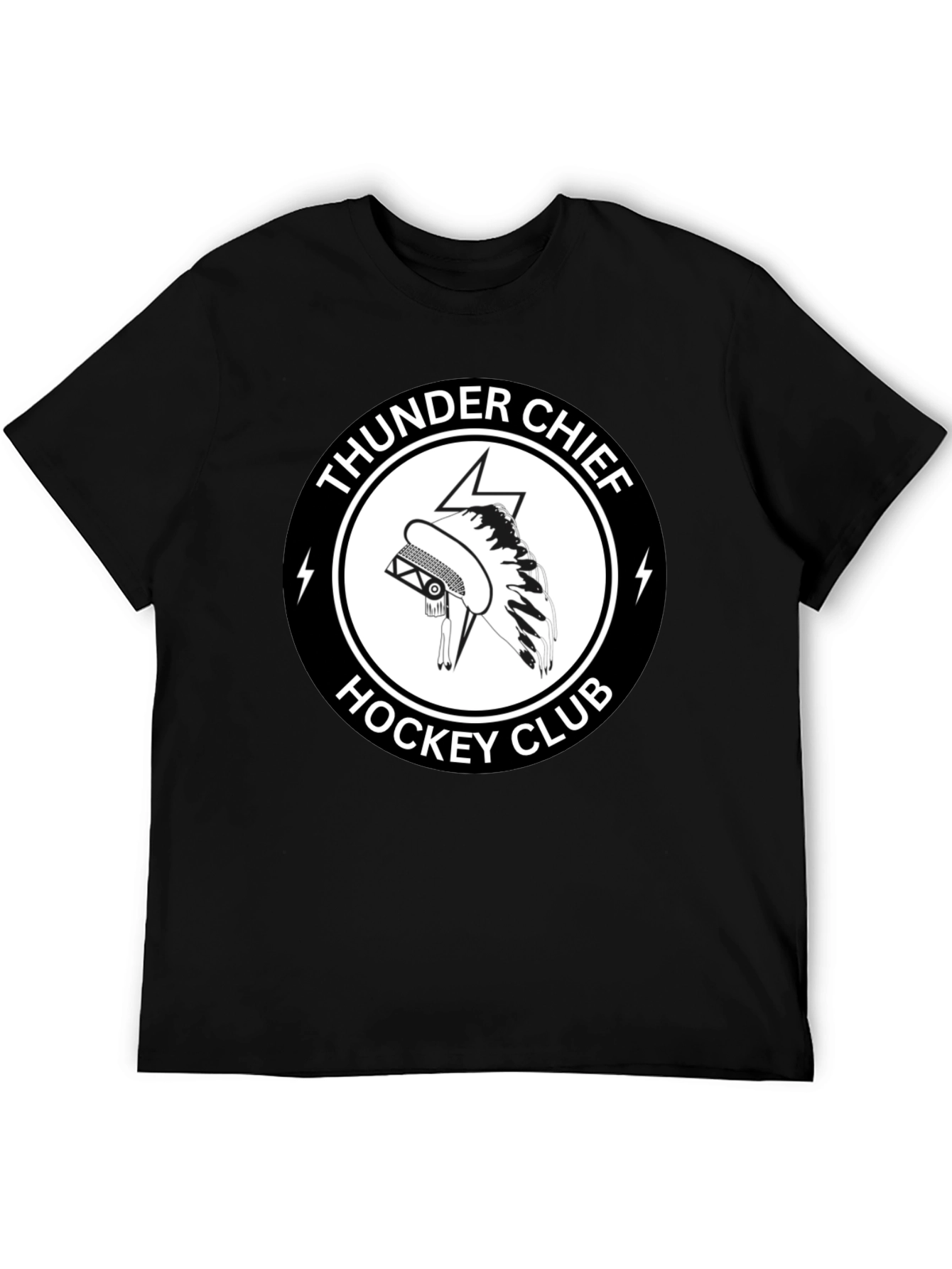 Thunder Chief Hockey Club Black T-Shirt