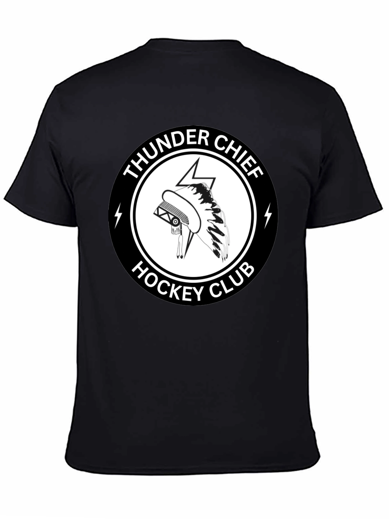 Thunder Chief Hockey Club Black T-Shirt