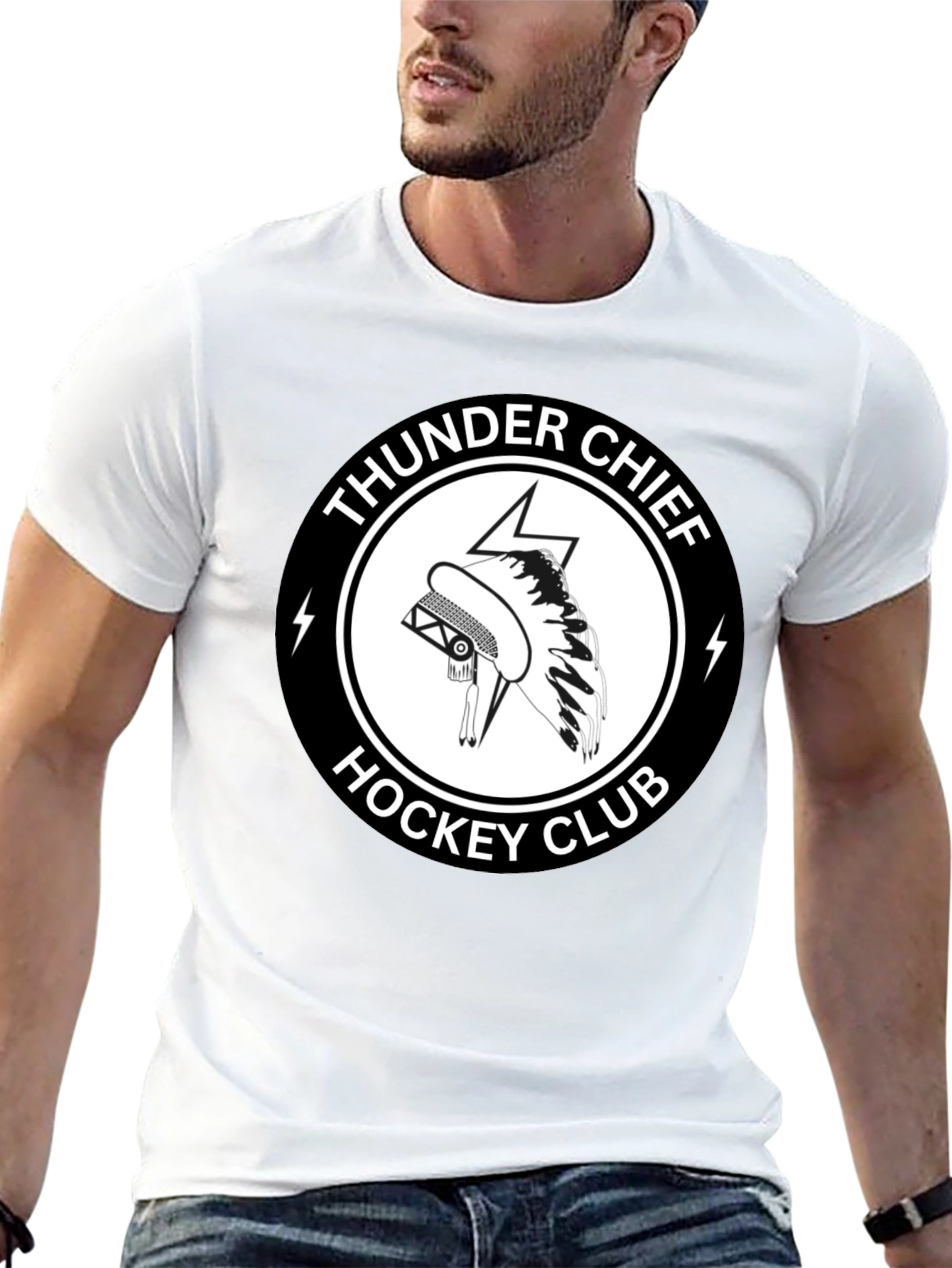 Thunder Chief Hockey Club Black T-Shirt