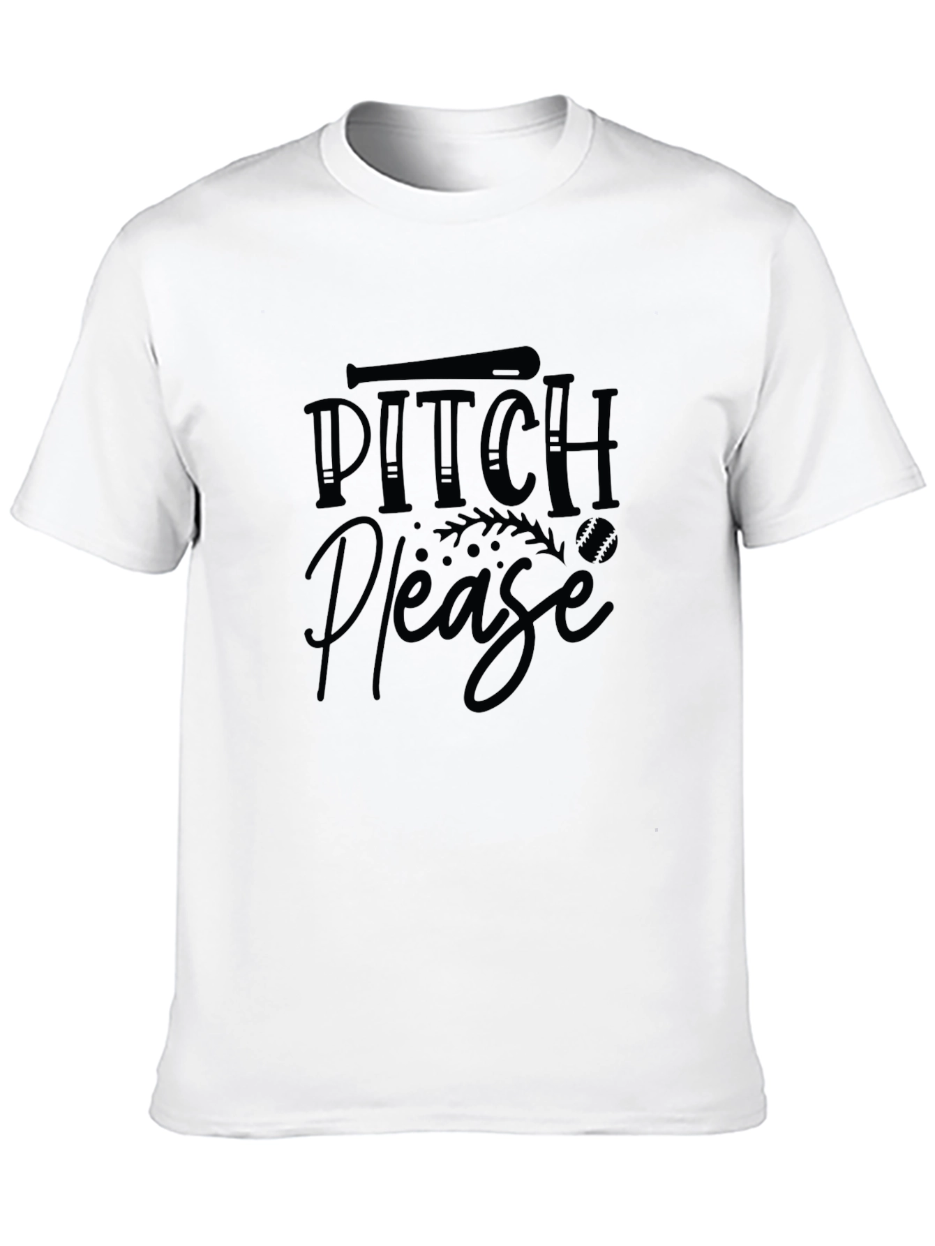 Pitch Please Baseball T-Shirt - Funny Sport Tee