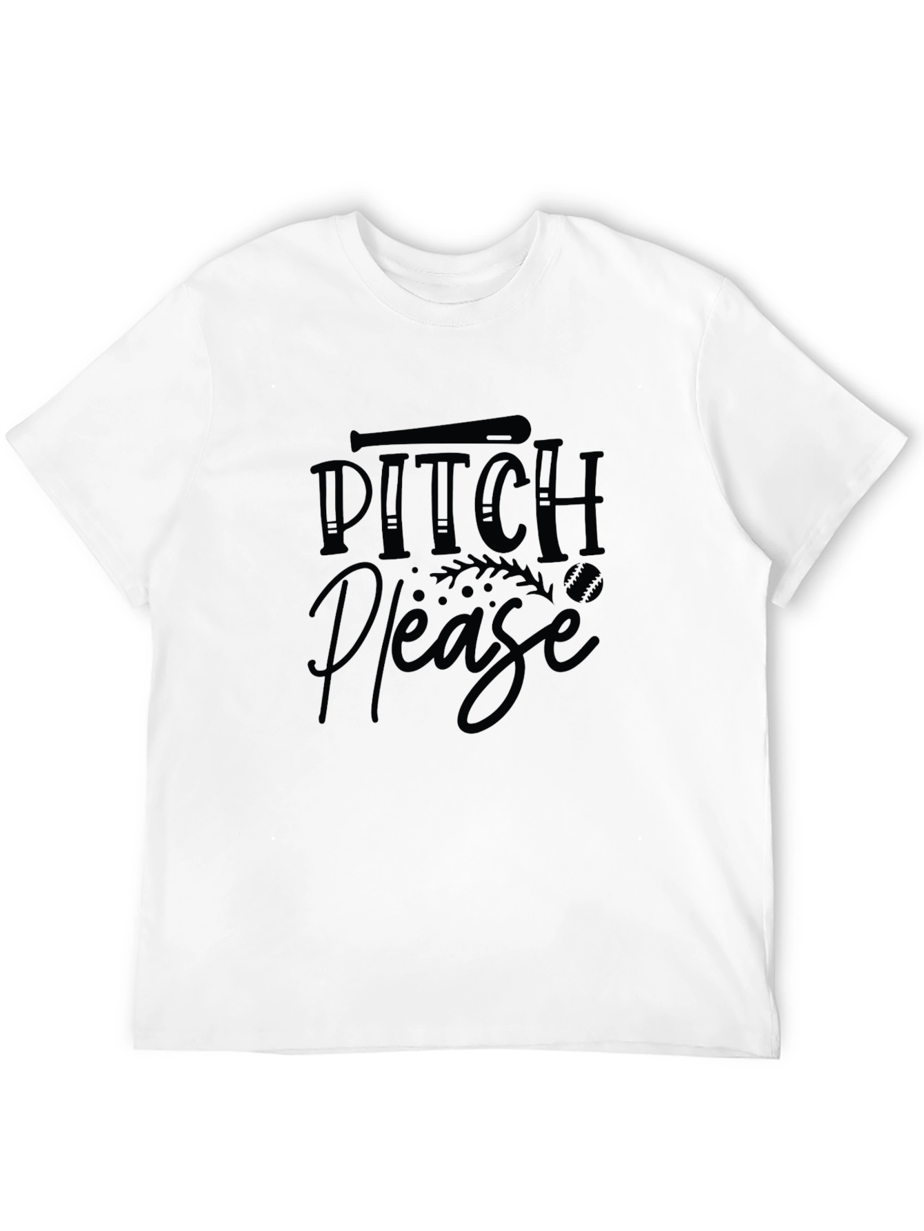 Pitch Please Baseball T-Shirt - Funny Sport Tee