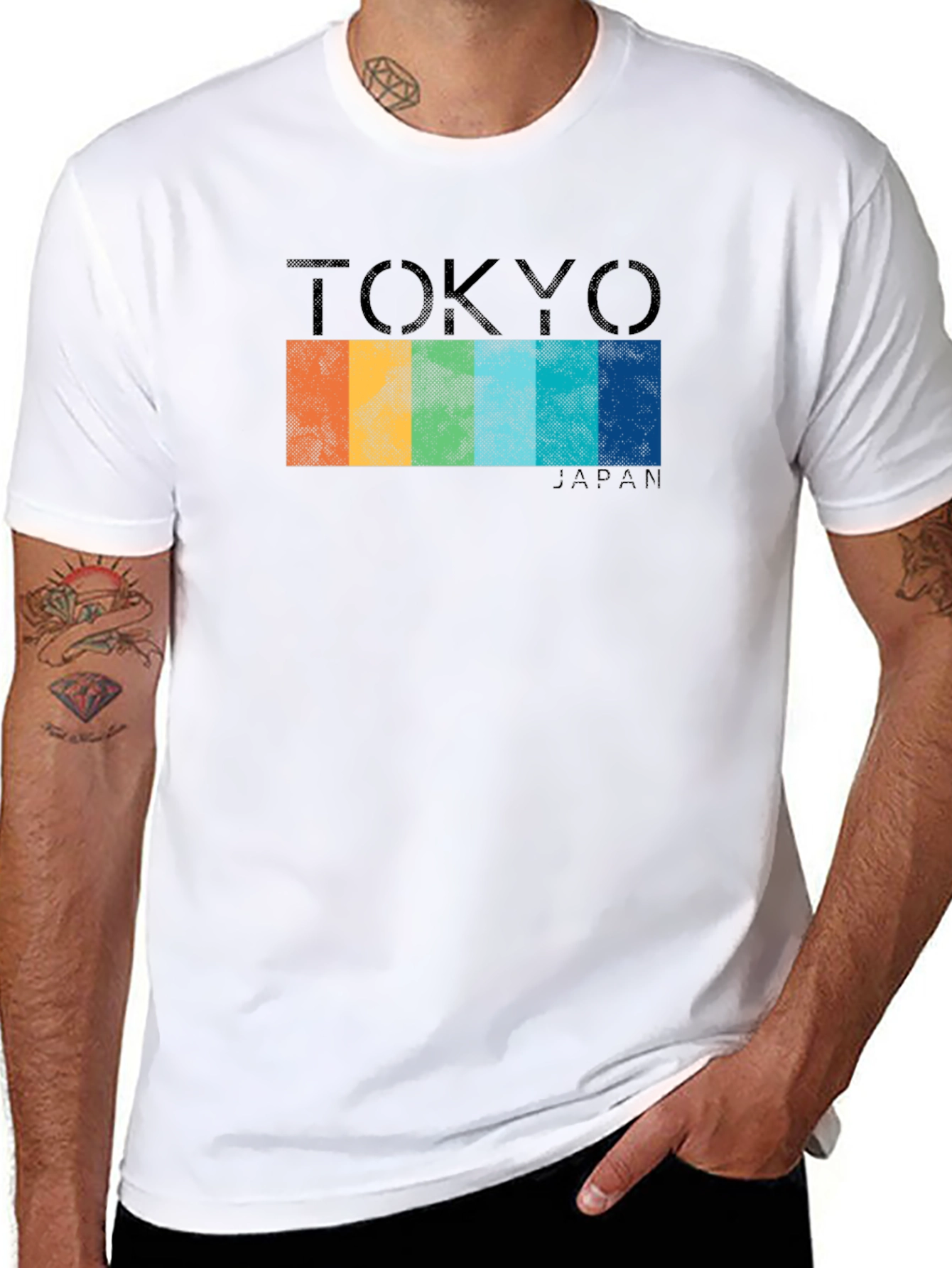 Tokyo Japan Striped T-Shirt