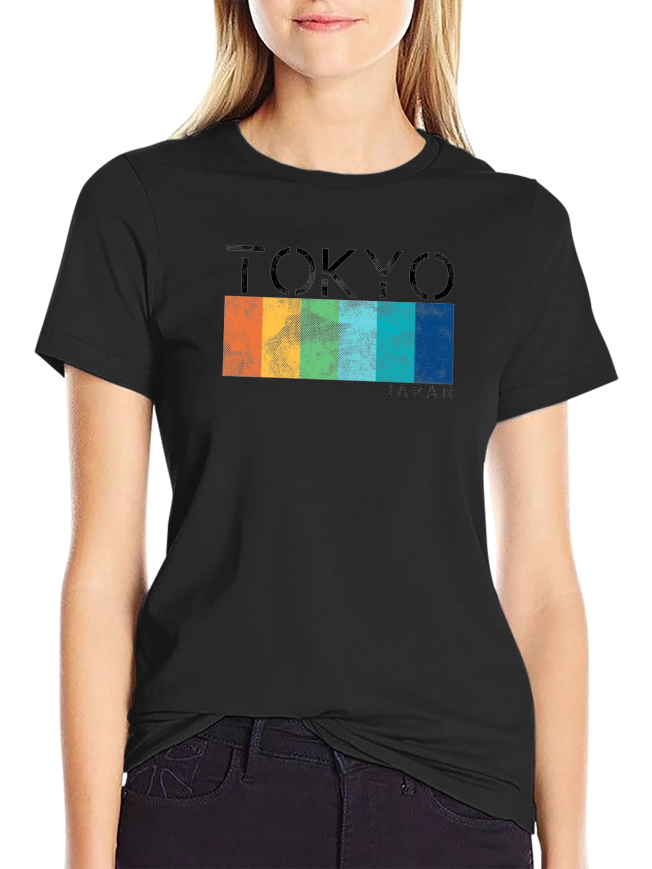Tokyo Japan Striped T-Shirt