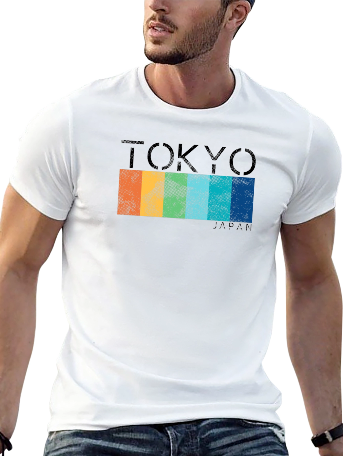 Tokyo Japan Striped T-Shirt