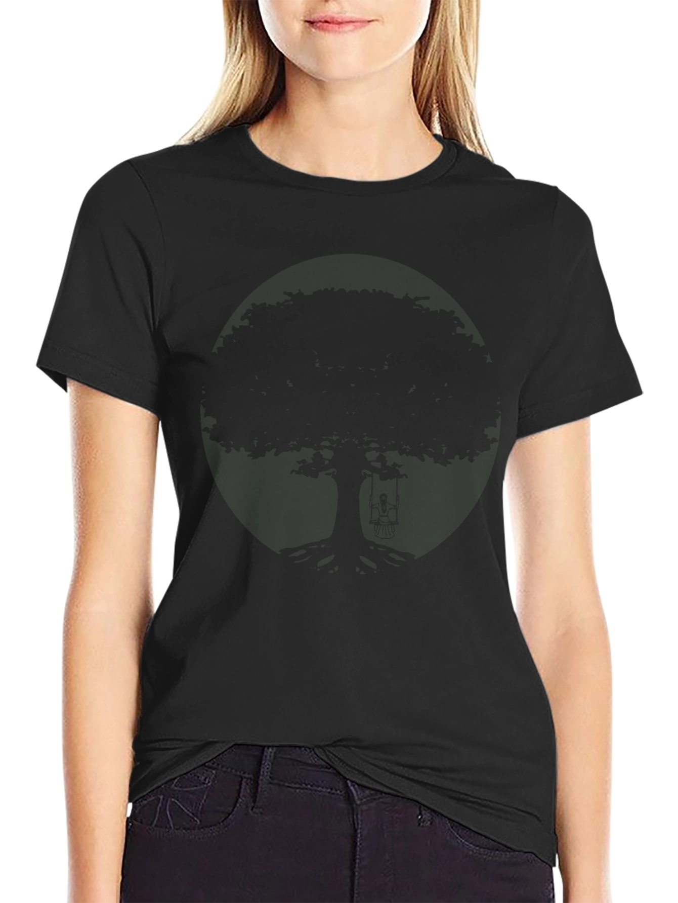 Classic Black Crew Neck T-Shirt