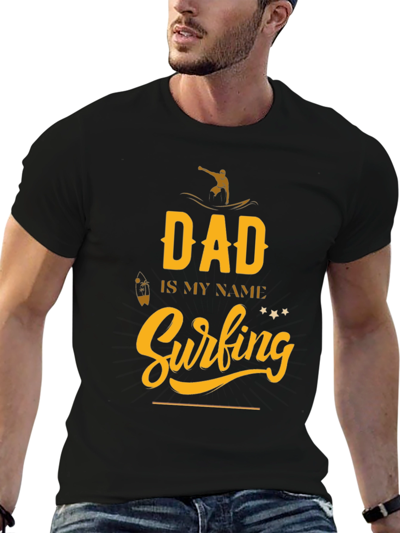 Dad Surfing T-Shirt - Fathers Day Gift