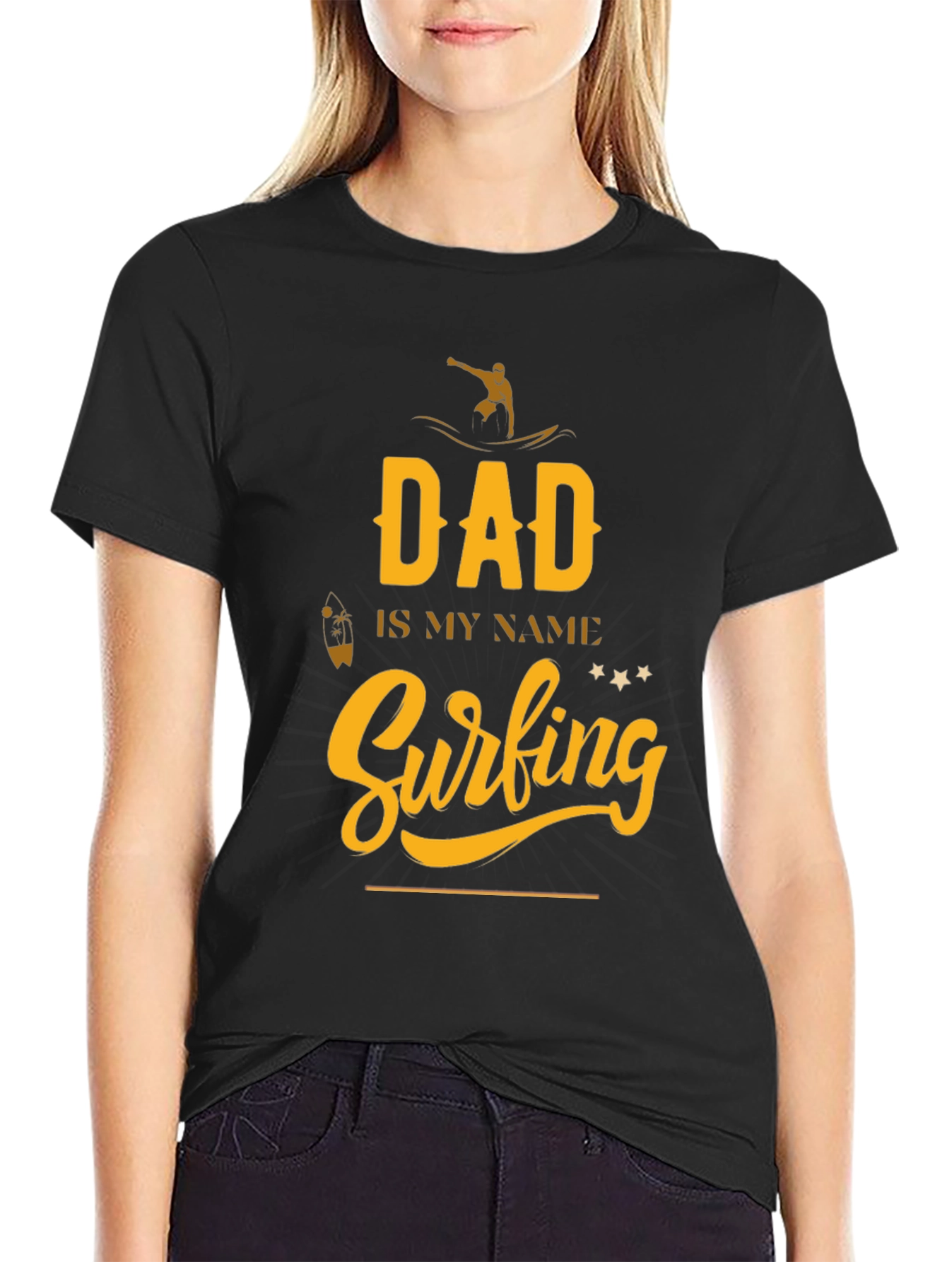 Dad Surfing T-Shirt - Fathers Day Gift